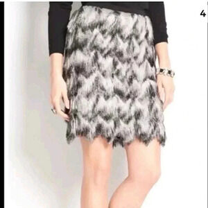BRAND NEW EXPRESS BEAUTIFUL OMBRE FRINGE SKIRT WOMEN'S SIZE 12